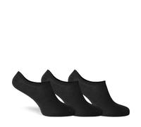 Reebok Unisex Active Foundation 3 Pairs Invisible Socks, Black, XS UK