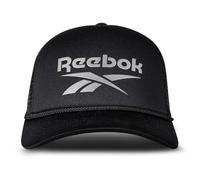 Reebok Aero Trucker Hat | Snapback | Adjustable | Mesh Back | Retro | Baseball | Streetwear | Urban | Lifestyle, Aero - Black/Grey, One Size