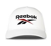Reebok Aero Trucker Hat | Snapback | Adjustable | Mesh Back | Retro | Baseball | Streetwear | Urban | Lifestyle, Aero - White/Multi, One size