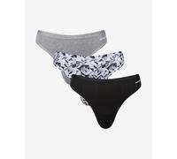 Reebok Agatha Thong Black Grey (3 Pack) - XS