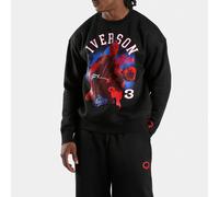 Reebok - Allen Iverson Relaxed Brushed Fleece Graphic Men's Sweatshirt, BLACK, Size: M