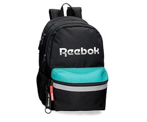 Reebok - Andover 15.6-inch Laptop School Backpack, Black, 31 x 44 x 15 cm, Polyester, 20.46 L