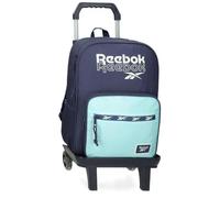 Reebok Andrew Backpack, Dual Compartment with Trolley, Blue, 30 x 40 x 12 cm, 14.4 L, Polyester by Joumma Bags