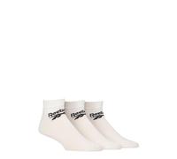 Reebok Ankle Socks Mens & Womens 'Core' Cotton 3 Pairs in Size Range of 2.5-12.5