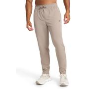 Reebok Apparel Men's Dominator Pant, Standard Fit, 30” Inseam, Lightweight Stretch Poly Fabric, Driftwood, Large