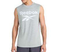 Reebok Apparel Men's Gladiator Large Logo Muscle Crewneck Tank Top, Vintage Moss Heather, XL
