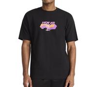 Reebok Apparel Mens Gs Hype Hot as F*%#! Short Sleeve Crewneck T-Shirt, Standard Fit, Lightweight 100% Cotton Fabric, Black, Medium