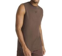Reebok Apparel Mens Legacy Sleeveless Crewneck Tank Top, Standard Fit, Lightweight Cotton-Poly Jersey Fabric, Bracken, Medium