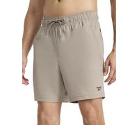 Reebok Apparel Men's Pace Training 7” Short, Standard Fit, Lightweight Stretch Recycled Nylon Fabric, Driftwood, Small