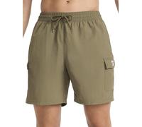 Reebok Apparel Men's Ri Utility Woven Cargo 7” Short, Standard Fit, Lightweight Stretch Nylon Fabric, Army Green, X-Large