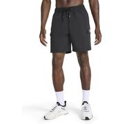 Reebok Apparel Men's Ri Utility Woven Cargo 7” Short, Standard Fit, Lightweight Stretch Nylon Fabric, Black, X-Large