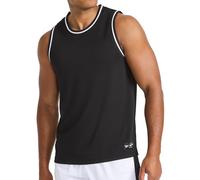 Reebok Apparel Men's Rise Performance Crewneck Tank Top, Black, Medium