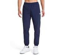 Reebok Apparel Men's Track Pant, Standard Fit, 31” Inseam, Lightweight Nylon Fabric, Vector Navy, Small