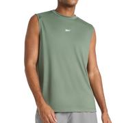 Reebok Apparel Men's Warm-up Solid Muscle Performance Crewneck Tank Top, Duck Green, S