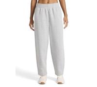 Reebok Apparel Women's Barrel Pant, Standard Fit, 28” Inseam, Midweight Cotton-Poly Fabric, Grey Heather, Large