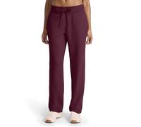 Reebok Apparel Women's Cozy Classic Sweatpant, Standard Fit, 30” Inseam, Midweight Cotton-Poly Fleece Fabric, Black Cherry, Large