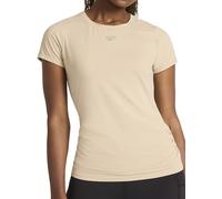 Reebok Apparel Womens Ruched Short Sleeve Crewneck T-Shirt, Humus, M