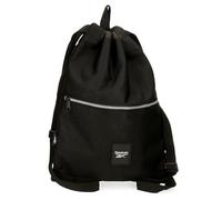 Reebok Arlie Backpack Sack with Zip Black 35x46cm Polyester 16.1L