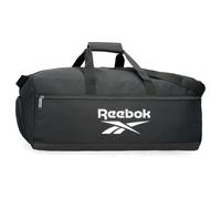 Reebok Ashland Travel Bag Black 55x25x25cm Polyester 34.38L by Joumma Bags, Black/White, One Size, Travel Bag