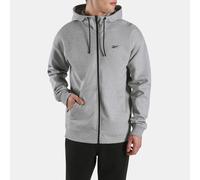 Reebok - Athlete Double Knit Full Zip Hoodie, Man, Grey Marl, Size: 2XS