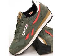 Reebok Aztec II Trainers Grit Green/Semi Orange Flare