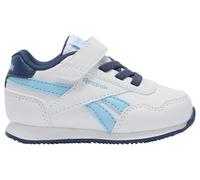 Reebok Baby Boy's Royal Jog 3.0 Elastic & TOP Strap Sneaker, FTWRWHITE/DIGITALBLUE/BATIKBLUE, 5