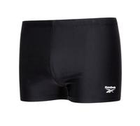 Reebok Bardo Men's Swim Shorts | Tech Knit Performance Mens Swimming Shorts, with Elasticated Waist and Inner Lining | Athletic Style | Short Length Swimming Trunks for Training and Comfort Black