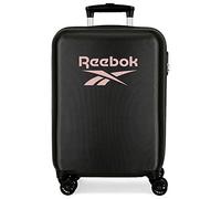 Reebok Beverly Cabin Bag, Black, 38 x 55 x 20 cm, Hard ABS, Side Combination Lock, 34 L, 2 kg, 4 Wheels, Hand Luggage