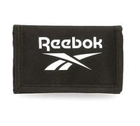 Reebok Boston Black Wallet with Coin Purse, 13 x 8 x 2.5 cm, Polyester