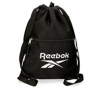 Reebok - Boston Drawstring Bag with Zip, Black, 35 x 46 cm, Polyester