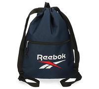 Reebok - Boston Drawstring Bag with Zip, Blue, 35 x 46 cm, Polyester