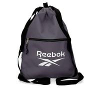 Reebok - Boston Drawstring Bag with Zip, Grey, 35 x 46 cm, Polyester, by Joumma Bags