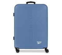 Reebok Boston Medium Denim Suitcase 46x65x25 cm Rigid ABS Combination Lock Integrated 56L 4kg 4 Double Wheels by Joumma Bags