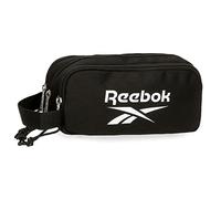 Reebok Boston Pencil Case, 3 Compartments, Black, 22 x 10 x 9 cm, Polyester