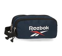 Reebok Boston Pencil Case, 3 Compartments, Blue, 22 x 10 x 9 cm, Polyester