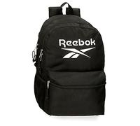 Reebok - Boston School Backpack, Dual Compartment, Black, 31 x 44 x 15 cm, Polyester, 20.46 L