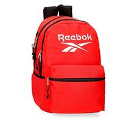 Reebok - Boston School Backpack, Dual Compartment, Red, 31 x 44 x 15 cm, Polyester, 20.46 L