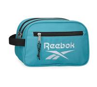 Reebok Boston Toiletry Bag Two Compartments Turquoise Blue 26x16x12cm Polyester by Joumma Bags