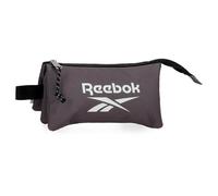 Reebok Boston Triple Grey Pencil Case, 22 x 12 x 5 cm, Polyester, by Joumma Bags