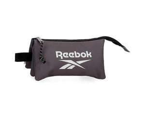 Reebok Boston Triple Grey Pencil Case, 22 x 12 x 5 cm, Polyester, by Joumma Bags