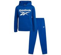Reebok Boys Active Sweatsuit - 2 Piece Performance Fleece Hoodie Sweatshirt and Jogging Bottoms - Activewear Set (8-14), Vector Blue, 12