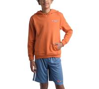 Reebok Boys Active Sweatsuit - 2 Piece Performance Knitted Hooded Jumper and Sweat Shorts - Athleisure Set (8-12), apricot, 8