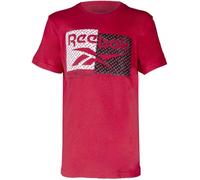 Reebok Boys Big Repeat & Blocked T-Shirt, True Red, XL