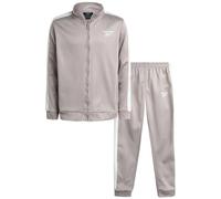 Reebok Boys' Jogger Set - 2 Piece Full Zip Athletic Performance Jacket and Jogger Sweatpants for Boys (Sizes: 9-12), Taupe, 12
