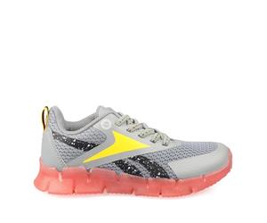 Reebok Boy's Juniors Zig N' Glow Elastic Trainers in Grey