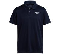 Reebok Boys Polo - Performance Golf Polo Shirt with Moisture Wicking Fabric, Short Sleeve, Golf Shirts for Boys (Sizes 8-20), Vector Navy, 10-12