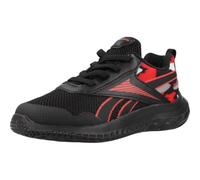 Reebok Boys' Rush Runner 5 Elastic Lace Trainers, Black Energyred Grey3, 8 UK Child