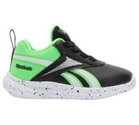 Reebok Boy's Rush Runner 5 Syn Elastic Lace Sneaker, Black Solarlime Ftwrwhite, 7 UK Child