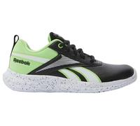 Reebok Boy's Rush Runner 5 SYN Sneaker, Black/SOLARLIME/FTWRWHITE, 1.5