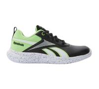 Reebok Boy's Rush Runner 5 Syn Sneaker, Black Solarlime Ftwrwhite, 10 UK Child
